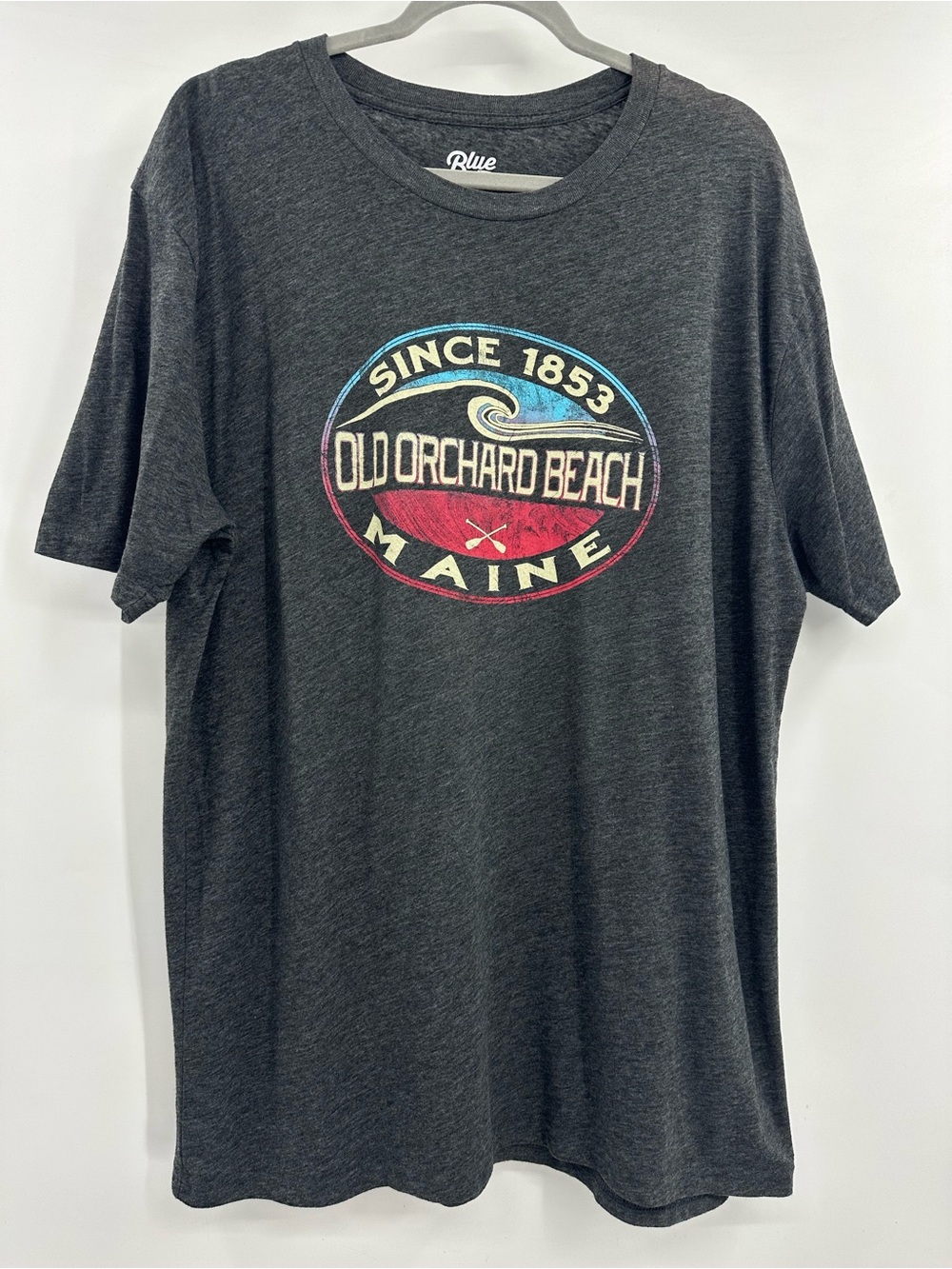 Charcoal Old Orchard Beach Maine Graphic Tee Blue 84